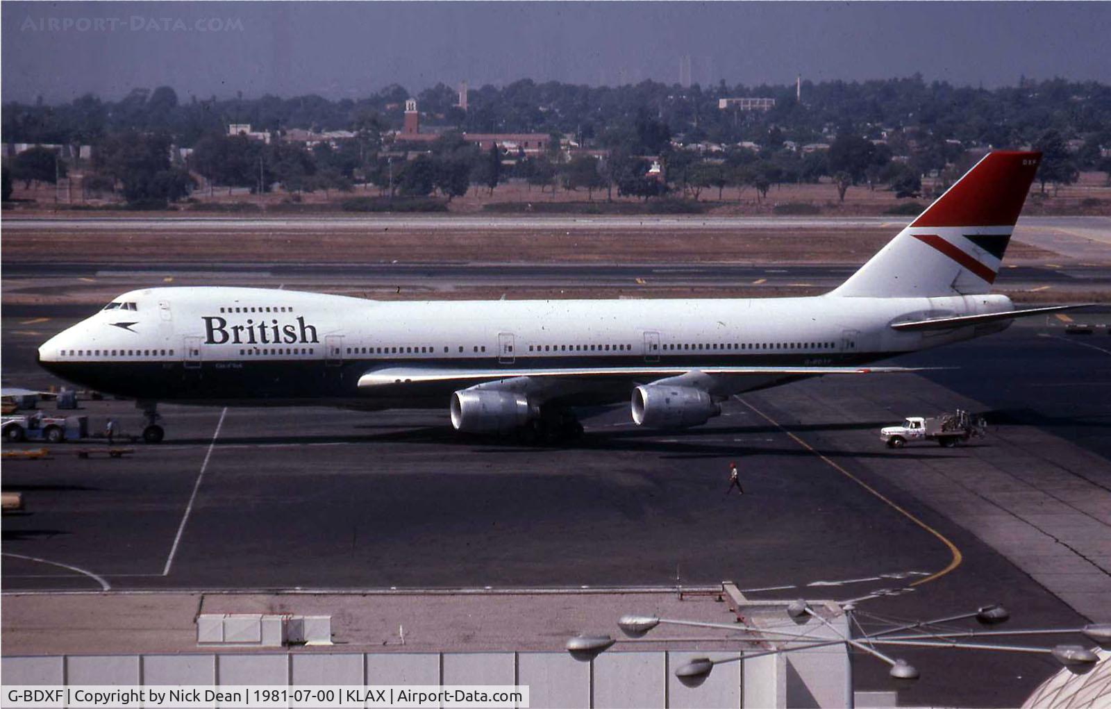 G-BDXF, 1978 Boeing 747-236B C/N 21351, /