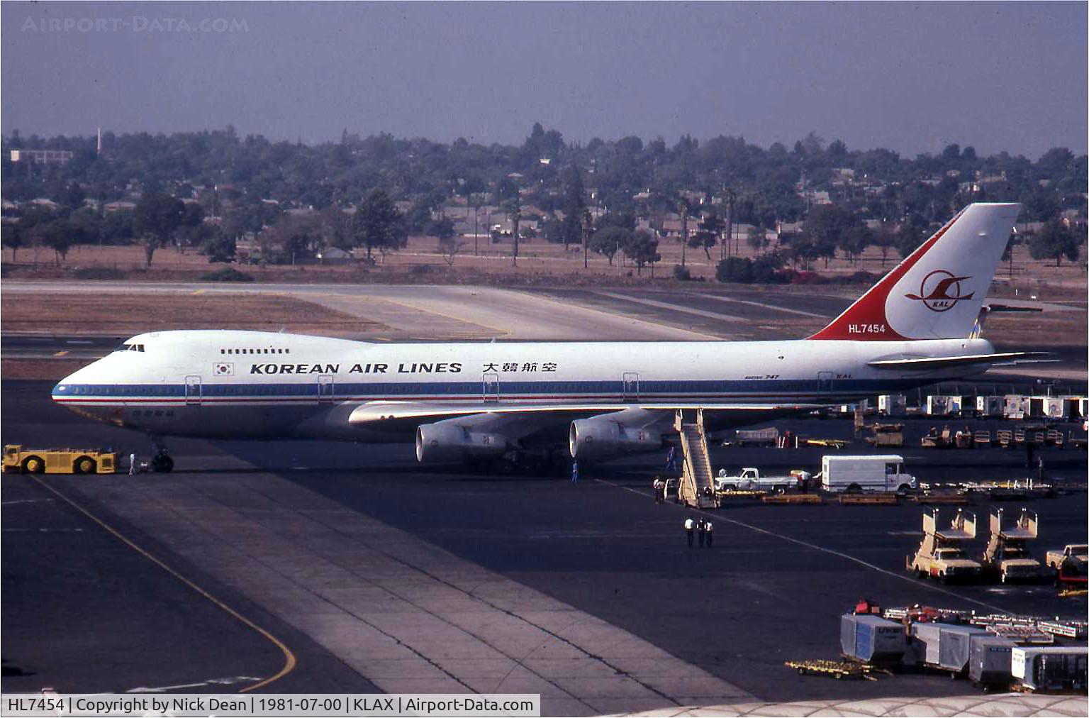 HL7454, 1980 Boeing 747-2B5B/SF C/N 22482, /