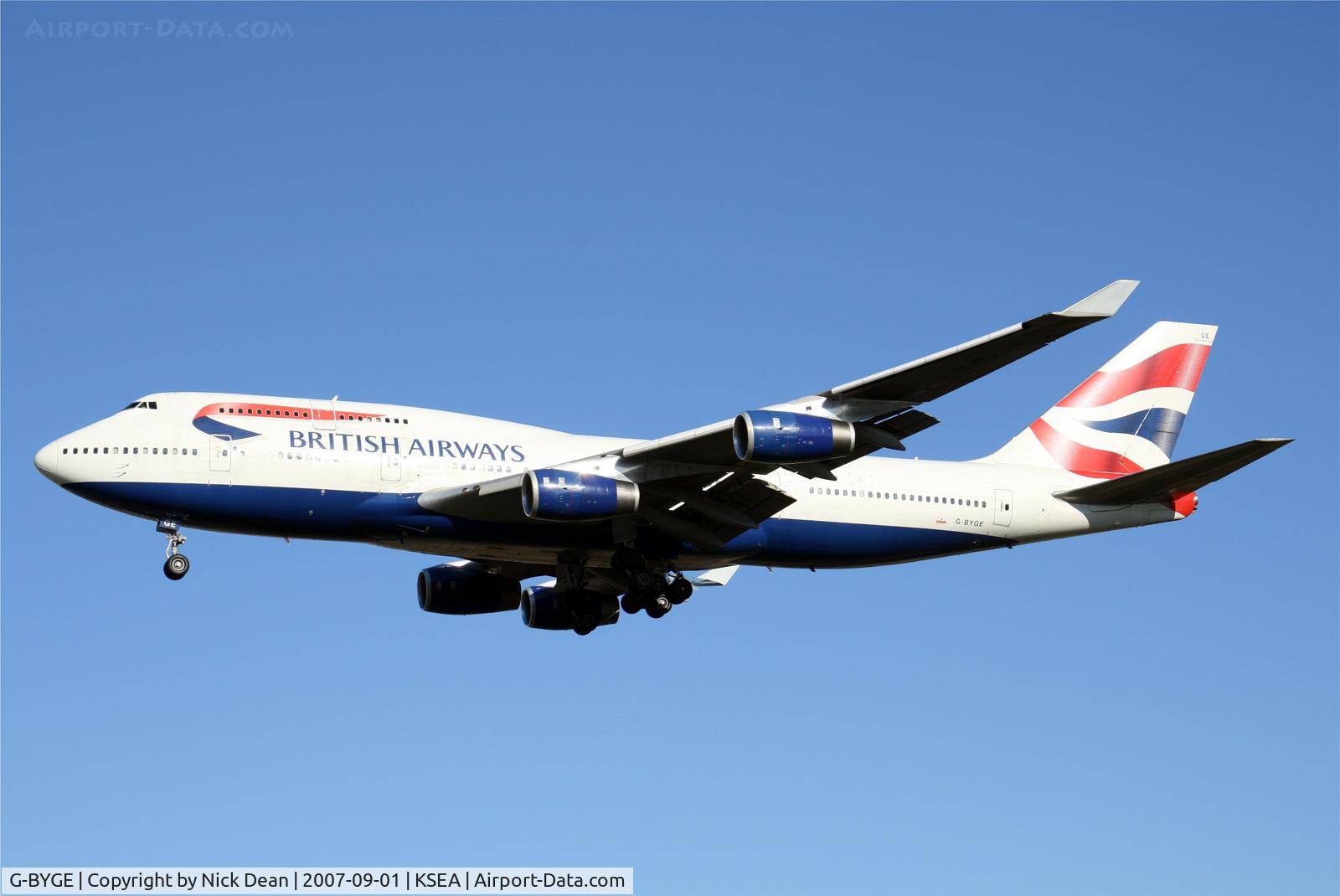 G-BYGE, 1999 Boeing 747-436 C/N 28858, /