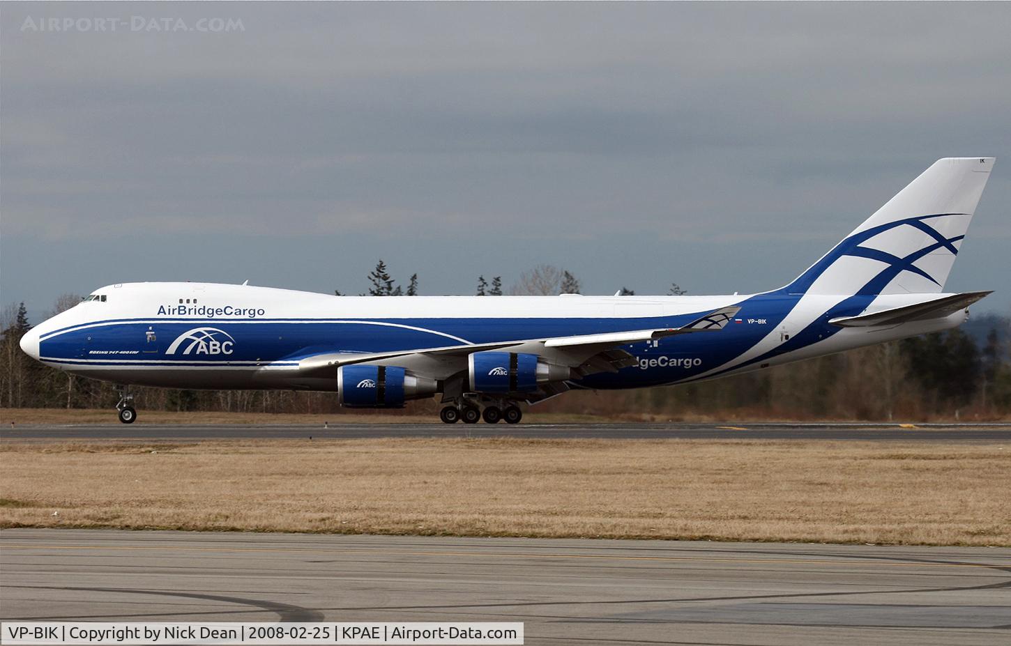 VP-BIK, 2008 Boeing 747-46NF/ER/SCD C/N 35421, Boeing 747-46N(ER/F) C/N 35421/1400
