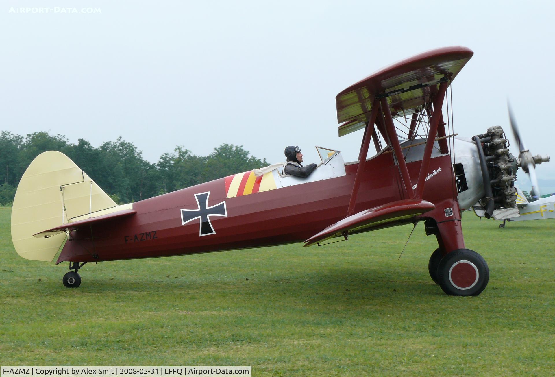 F-AZMZ, Boeing E75 C/N 75.SA.98, Stearman E75 Kaydet F-AZMZ in German Air Force colors and named herr Schöniket