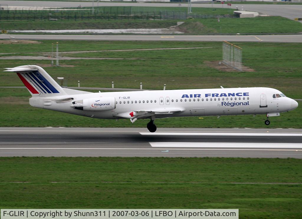F-GLIR, 1994 Fokker 100 (F-28-0100) C/N 11509, Landing rwy 14R
