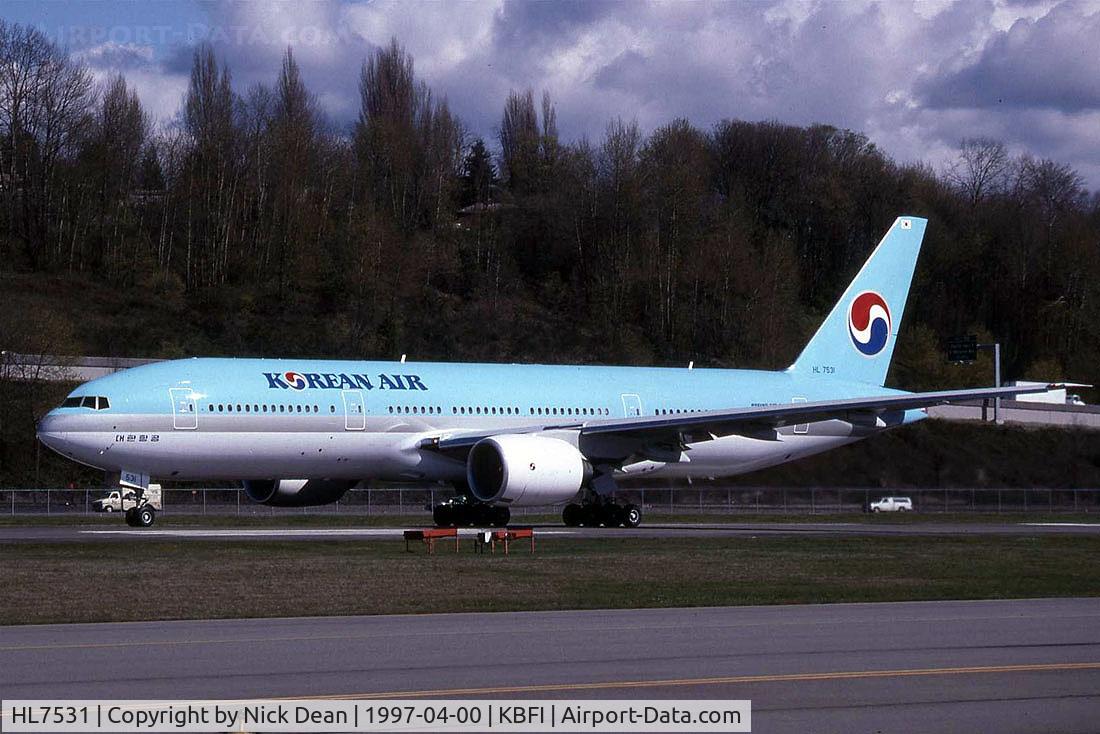 HL7531, 1997 Boeing 777-2B5/ER C/N 27946, /