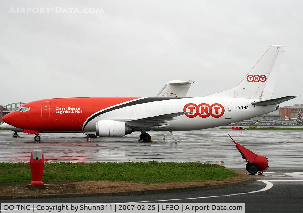 OO-TNC, 1987 Boeing 737-301(SF) C/N 23513, Parked at the General Aviation area...