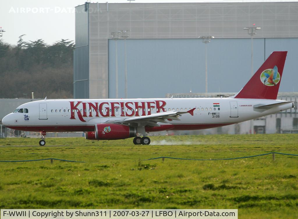 F-WWII, 2007 Airbus A320-232 C/N 3105, C/n 3105 - To be VT-KFU