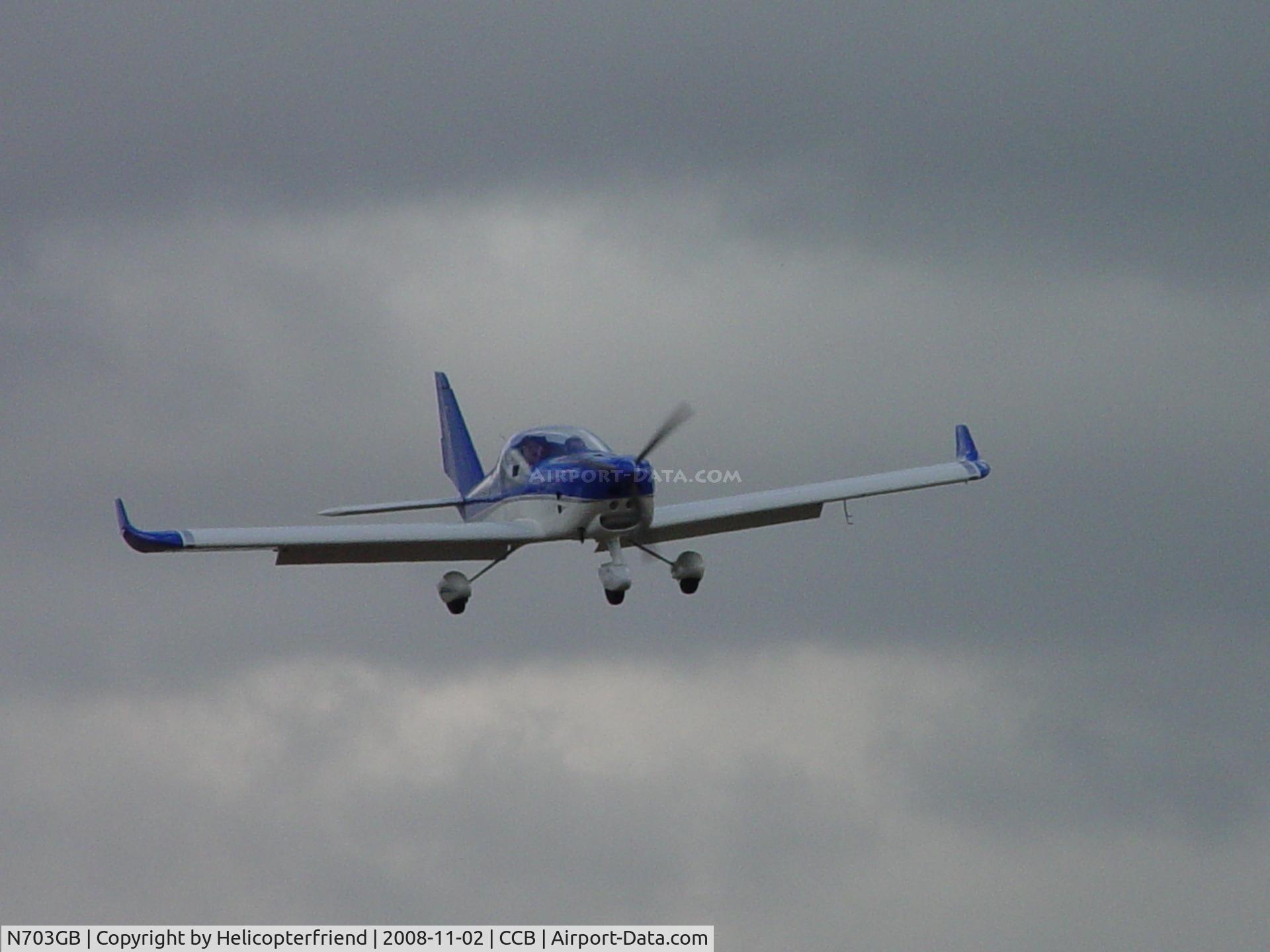 N703GB, 2007 Aero AT-4 LSA C/N AT4-003, Inbound for landing at Cable