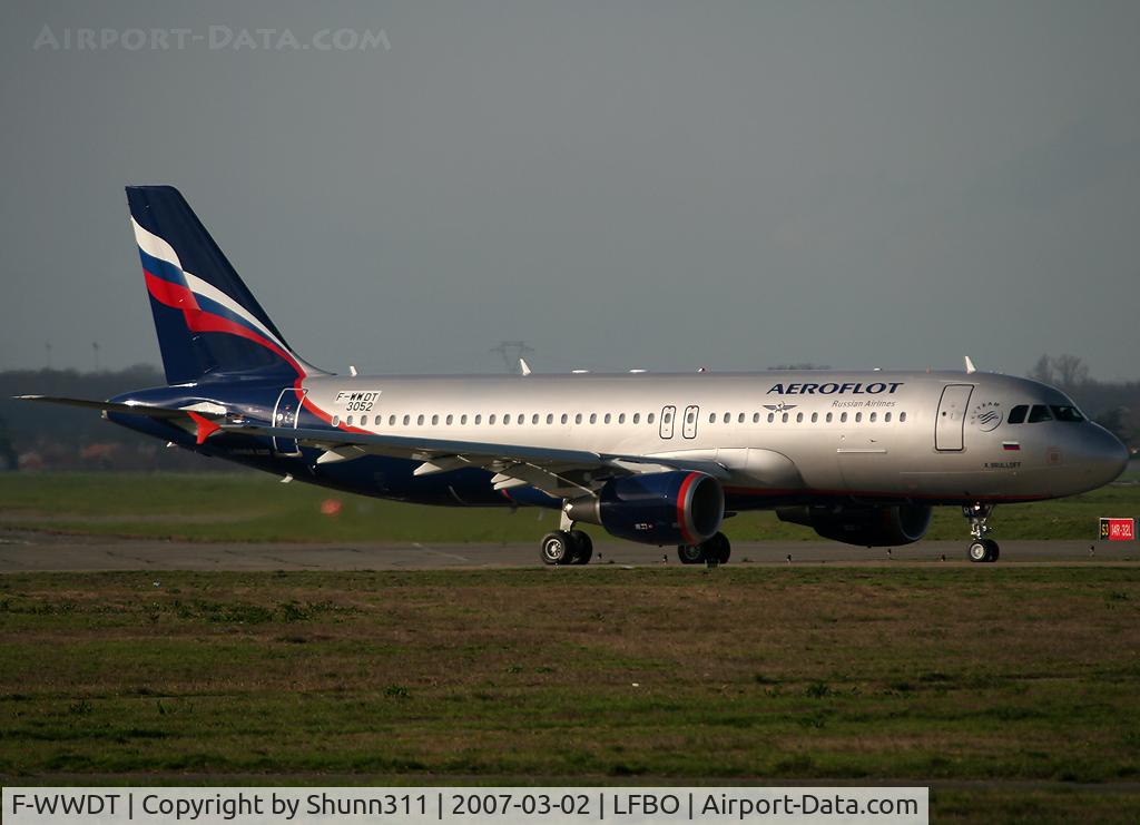 F-WWDT, 2007 Airbus A320-214 C/N 3052, C/n 3052 - To be VP-BRY