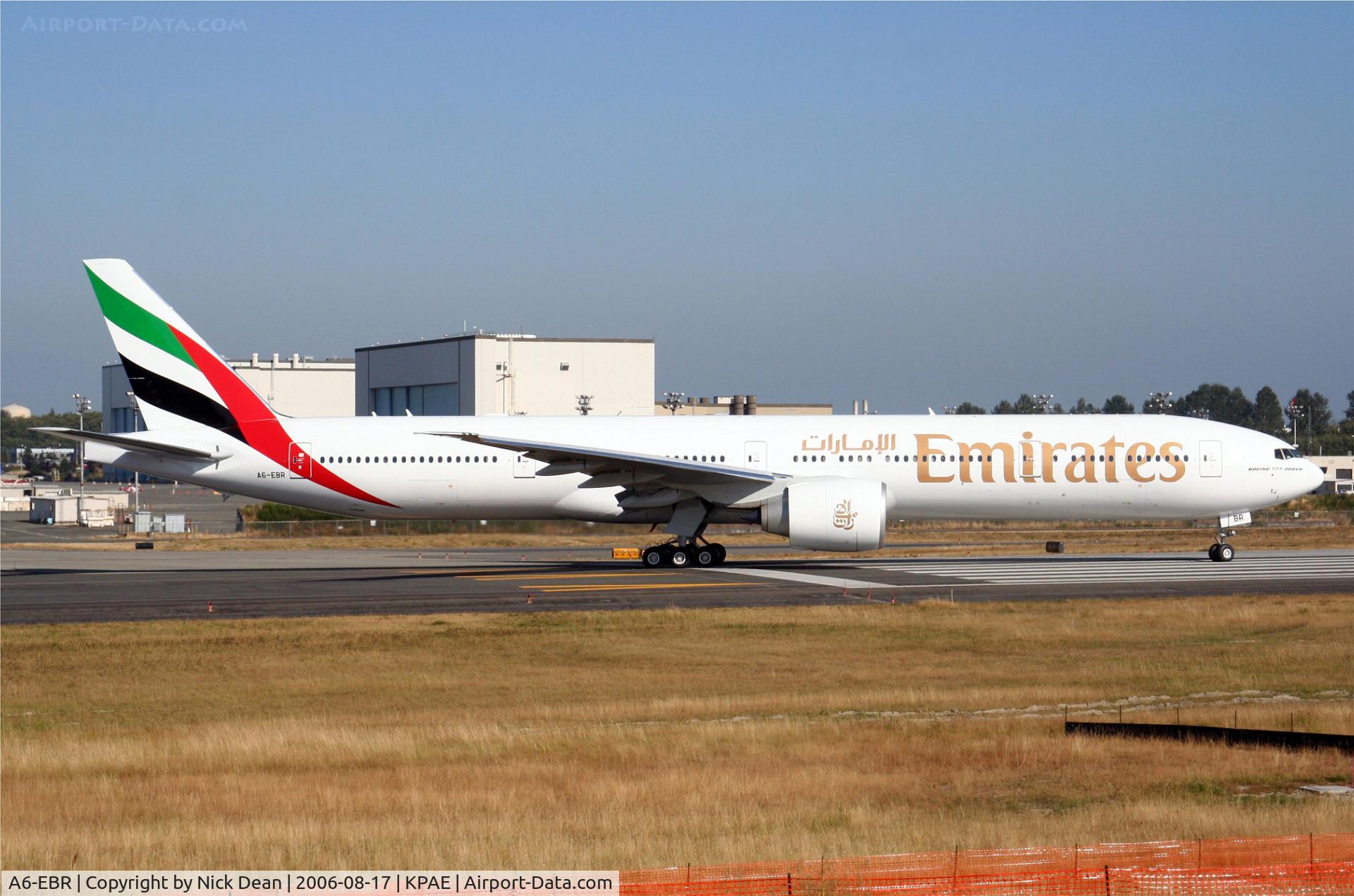 A6-EBR, 2006 Boeing 777-31H/ER C/N 34483, KPAE