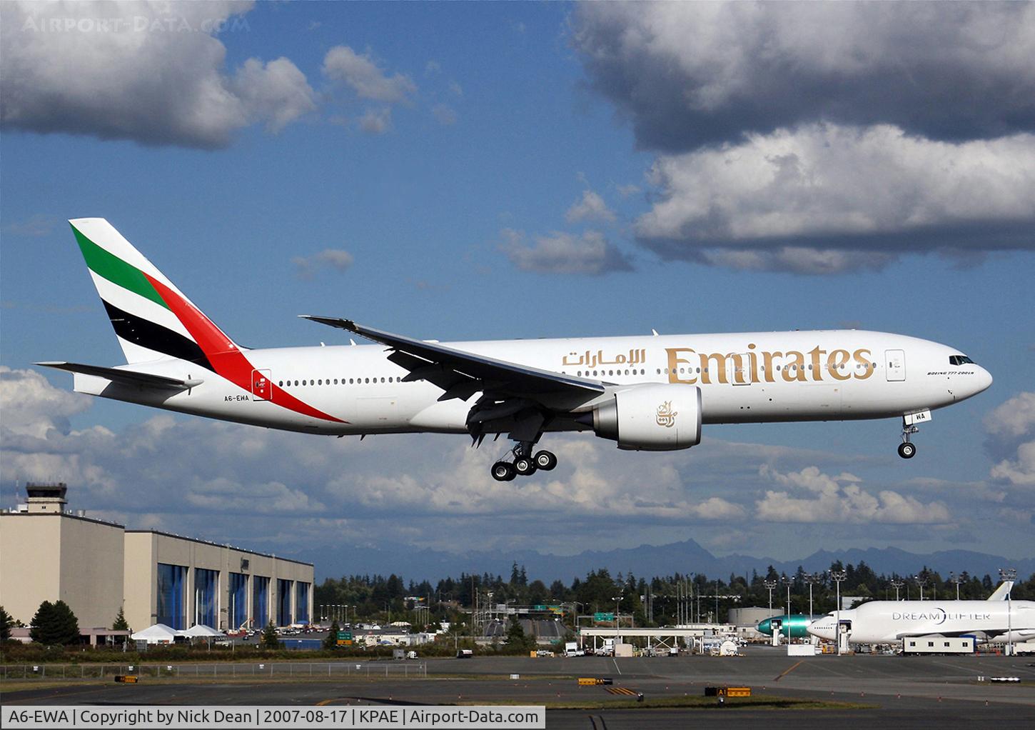 A6-EWA, 2007 Boeing 777-21H/LR C/N 35572, /