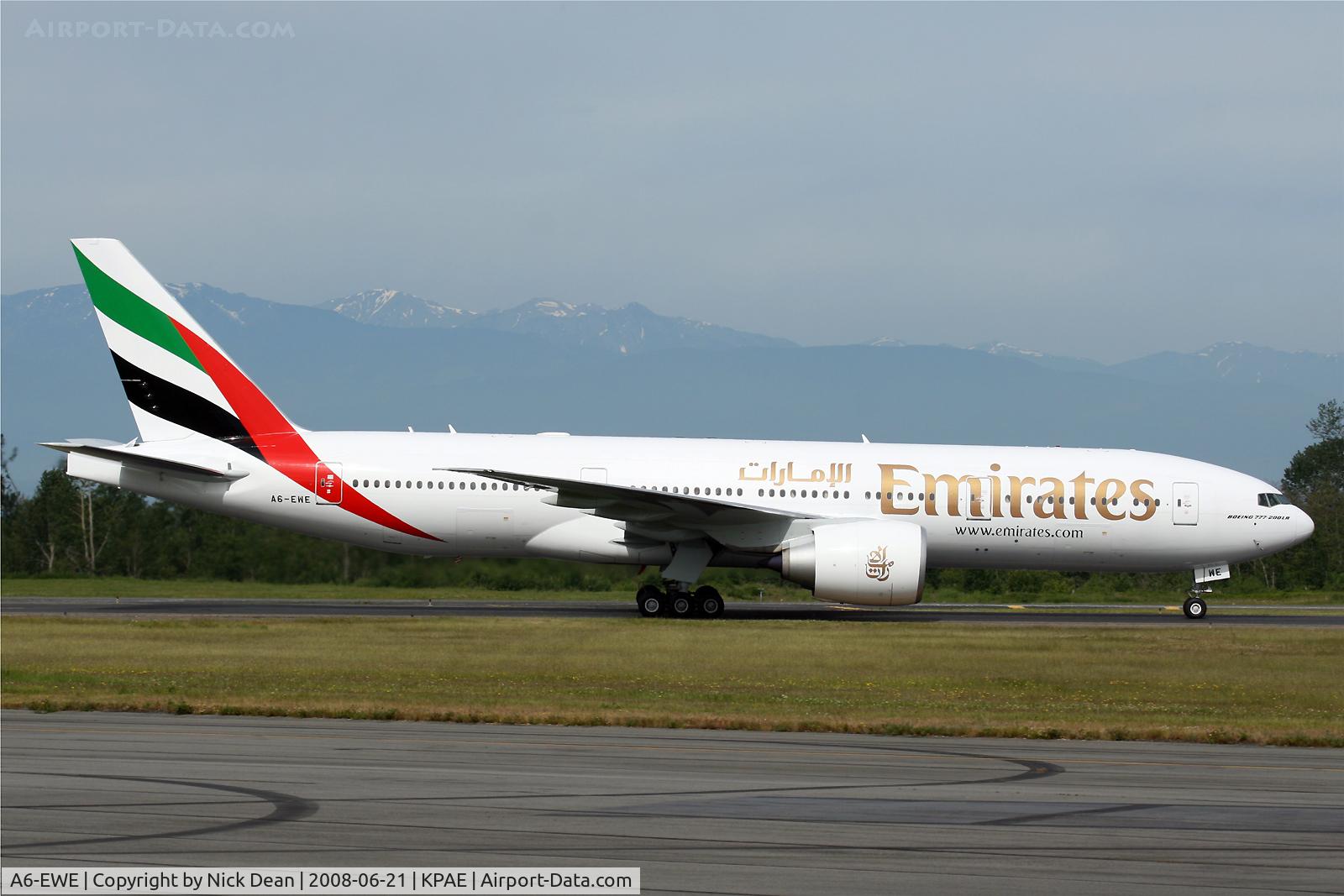 A6-EWE, 2008 Boeing 777-21H/LR C/N 35582, /