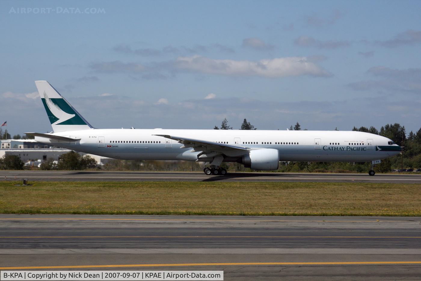 B-KPA, 2007 Boeing 777-367/ER C/N 36154, /