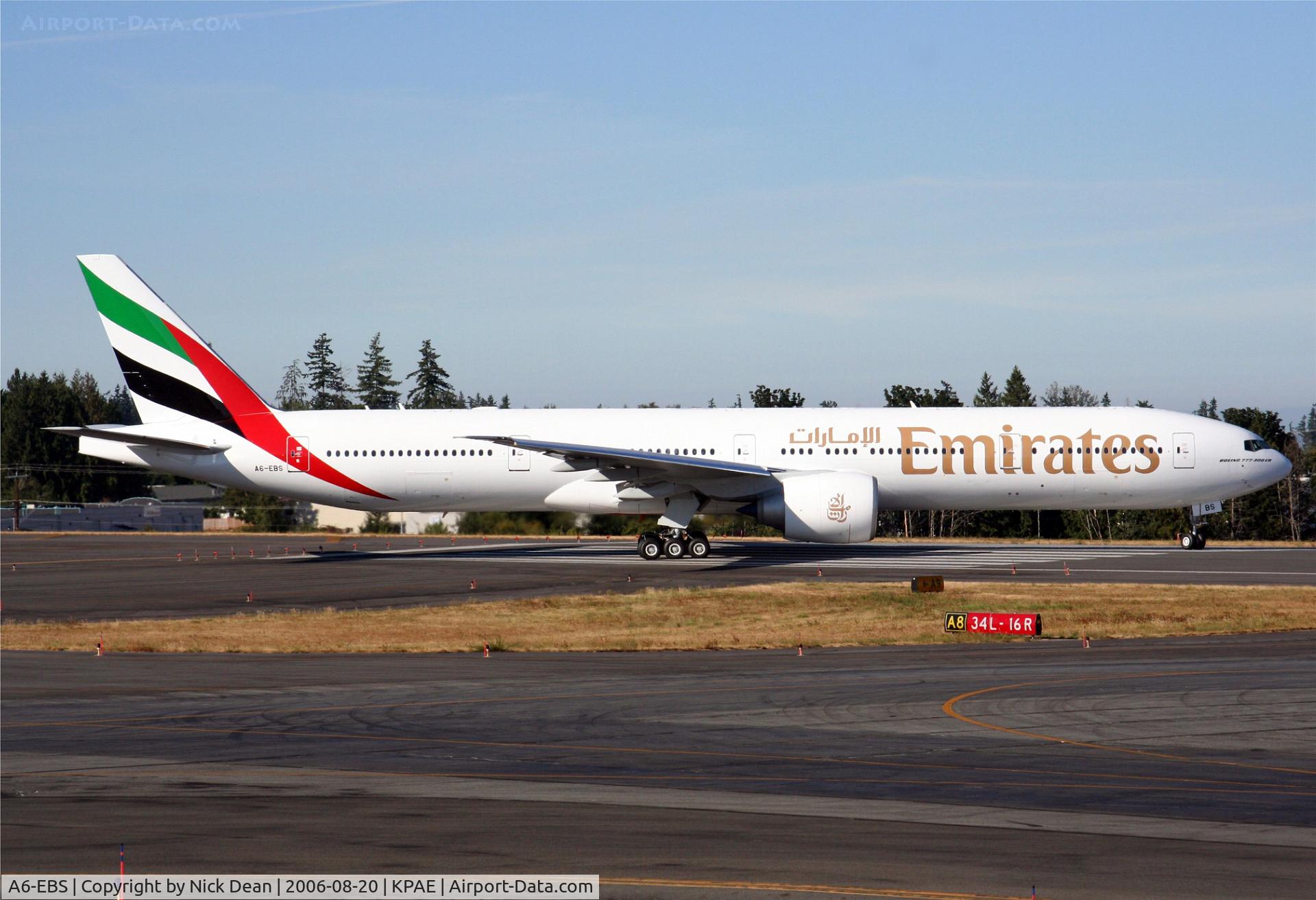 A6-EBS, 2006 Boeing 777-31H/ER C/N 32715, C/N 32715/582