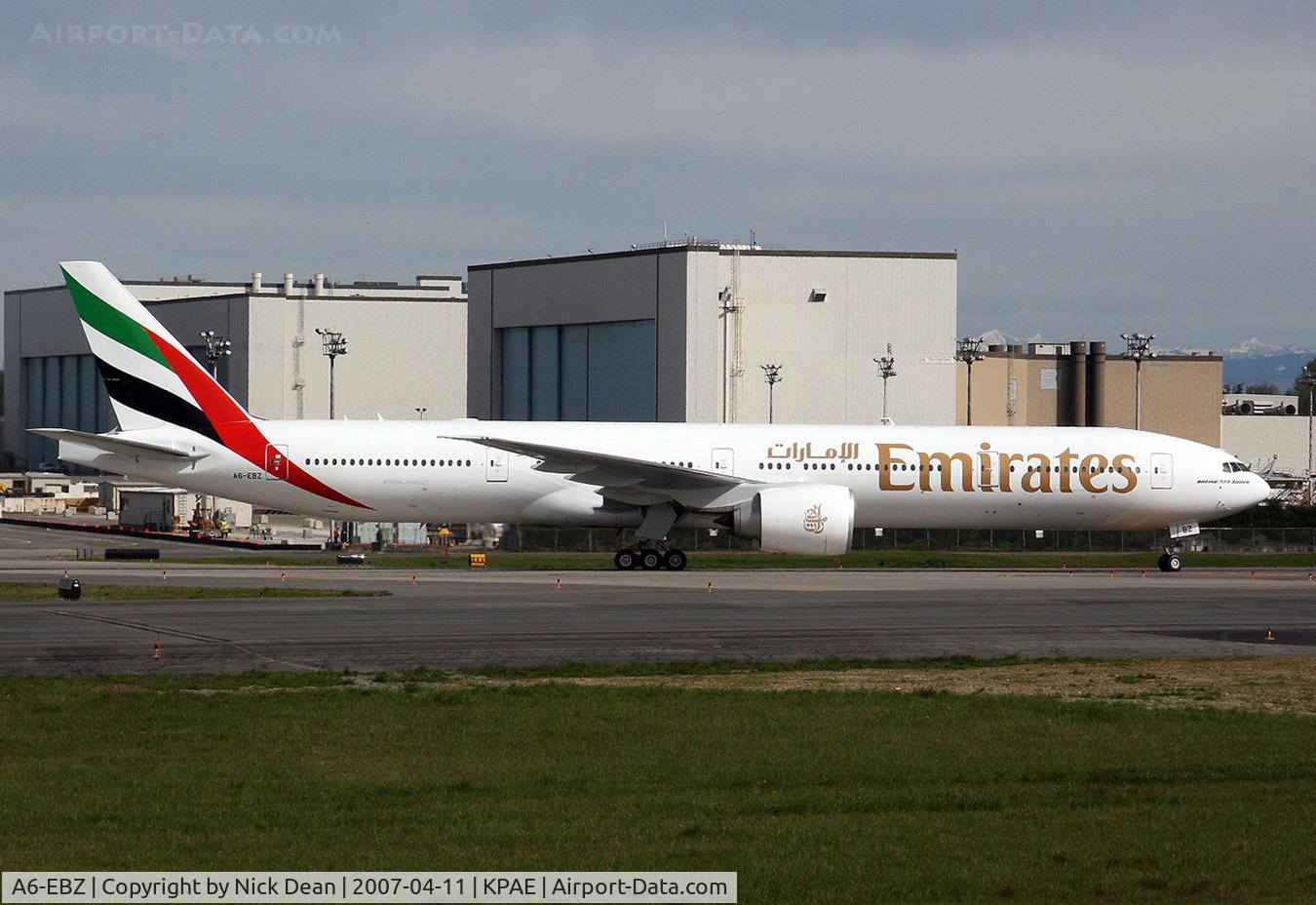 A6-EBZ, 2007 Boeing 777-31H/ER C/N 32713, /