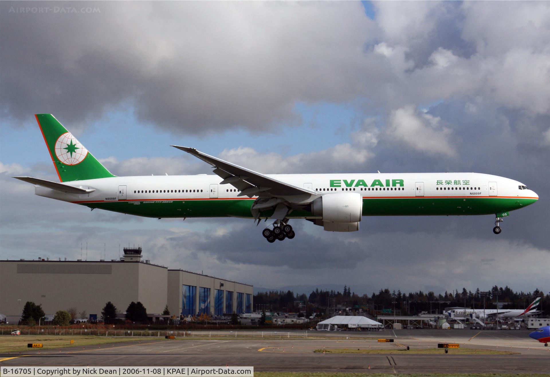 B-16705, 2006 Boeing 777-35E/ER C/N 32645, Carrying test reg N6009F