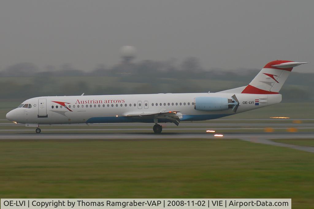 OE-LVI, 1993 Fokker 100 (F-28-0100) C/N 11468, Austrian Arrows Fokker 100