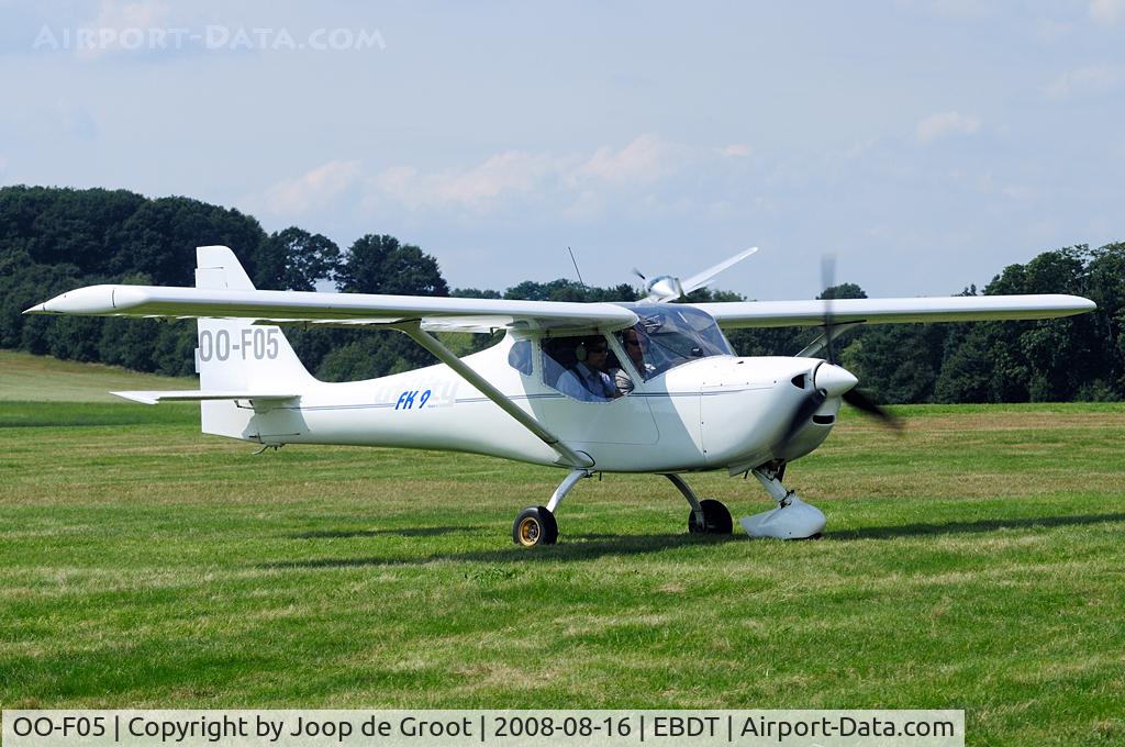 OO-F05, 2005 B & F Technik FK-9 Utility C/N 09-04-271, ultra light at the Old Timer fly in 2008
