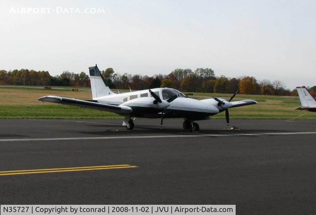 N35727, 1980 Piper PA-34-200T Seneca II C/N 348070084, at Queen City