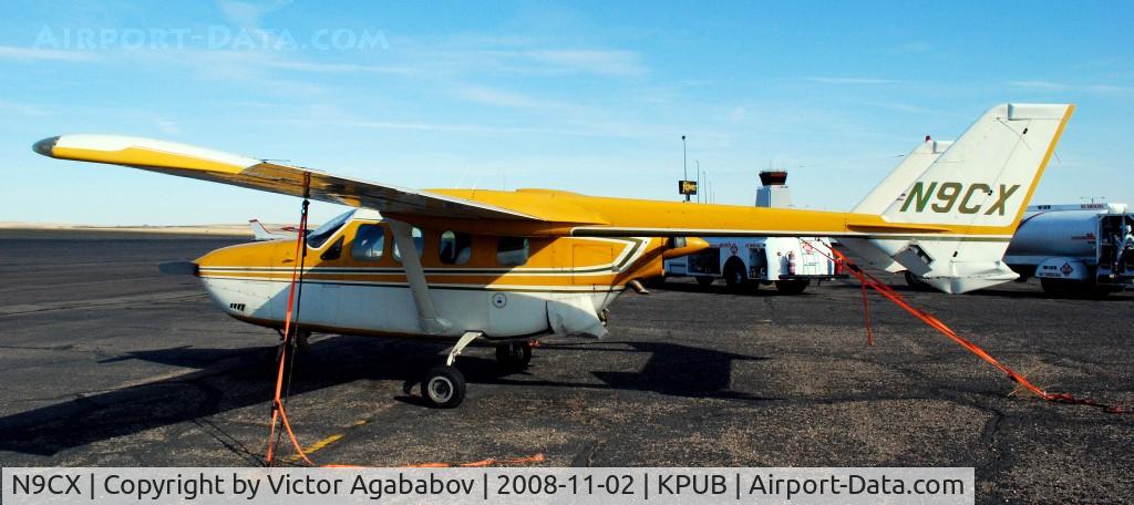 N9CX, 1973 Cessna T337G Turbo Super Skymaster C/N P3370080, At Pueblo