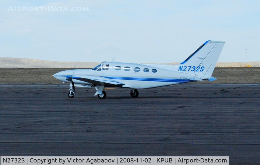 N2732S, Cessna 414A Chancellor C/N 414A0448, At Pueblo