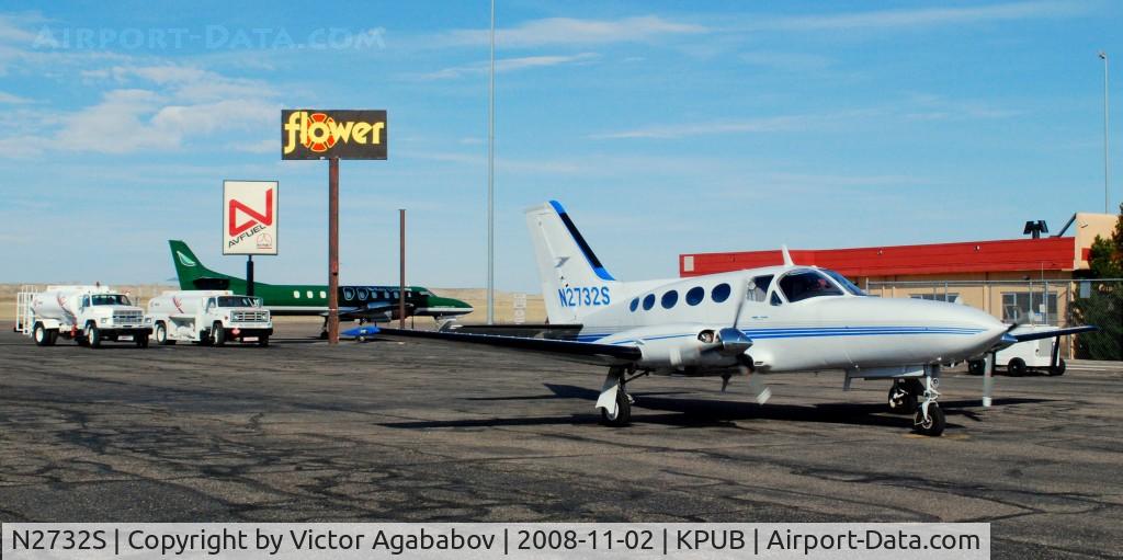 N2732S, Cessna 414A Chancellor C/N 414A0448, At Pueblo