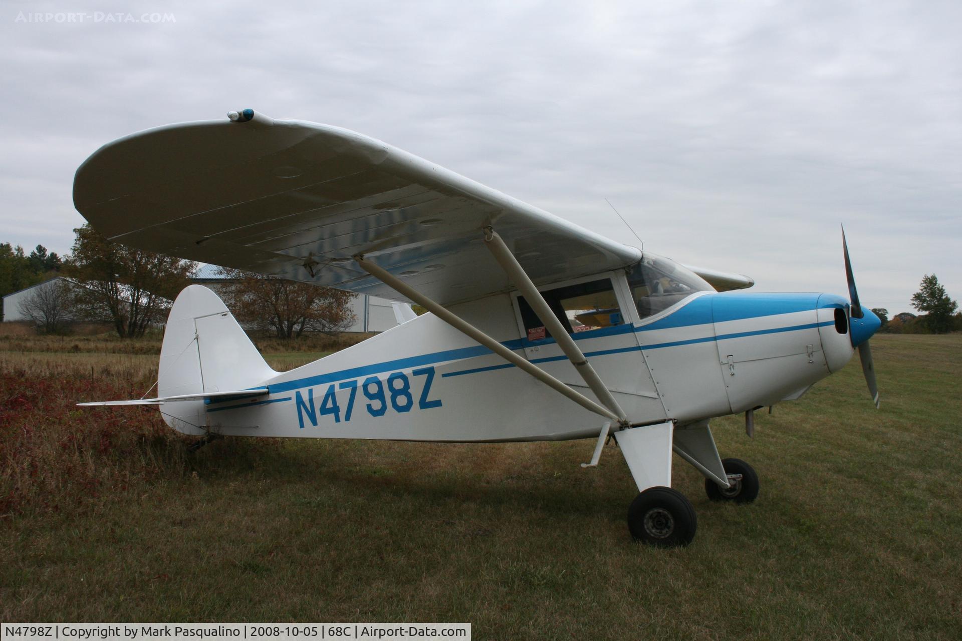 N4798Z, 1961 Piper PA-22-108 Colt C/N 22-8365, Piper PA-22-108