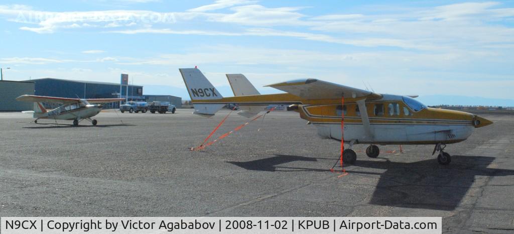 N9CX, 1973 Cessna T337G Turbo Super Skymaster C/N P3370080, At Pueblo