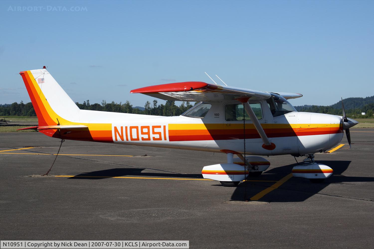 N10951, 1973 Cessna 150L C/N 15075162, /