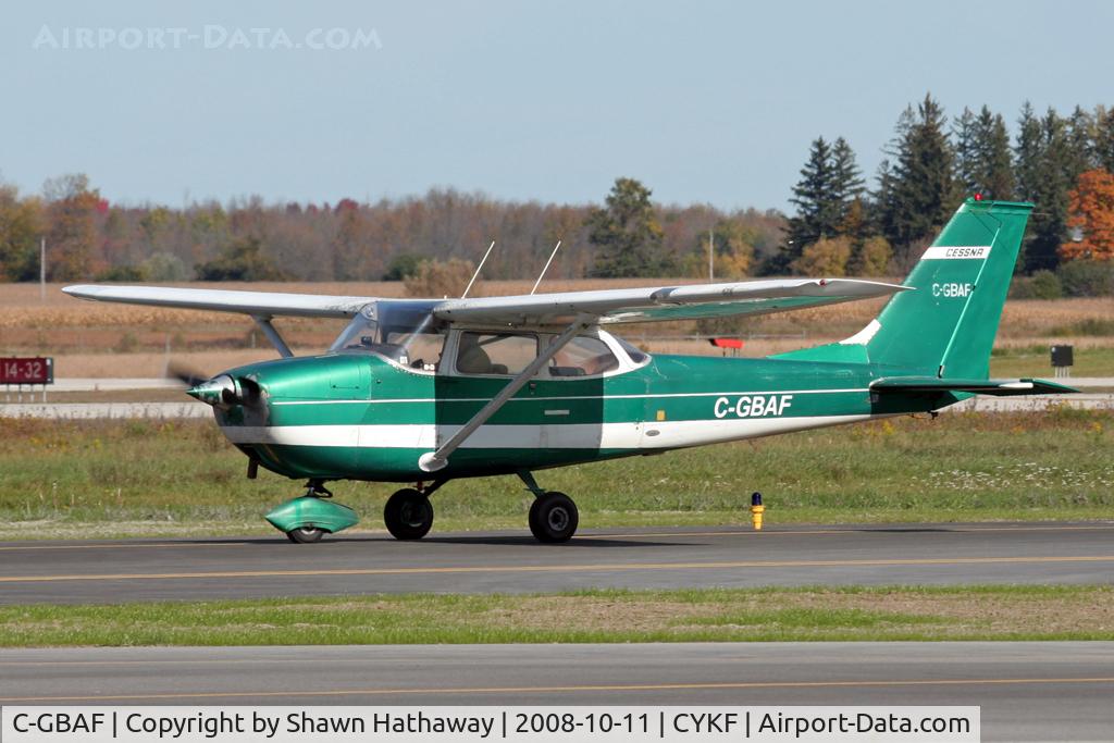 C-GBAF, 1969 Cessna 172K Skyhawk C/N 17257297, Taxing to Runway 08 (Canon XT, 70-300mm IS)