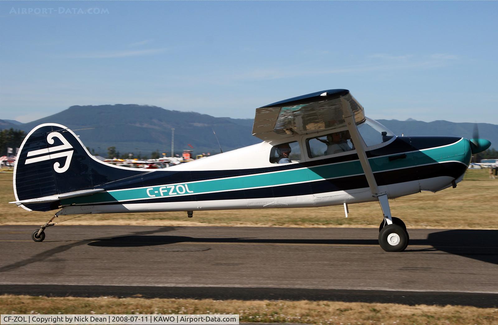 CF-ZOL, 1956 Cessna 170B C/N 25074, Nice scheme the old ANZ Koru
