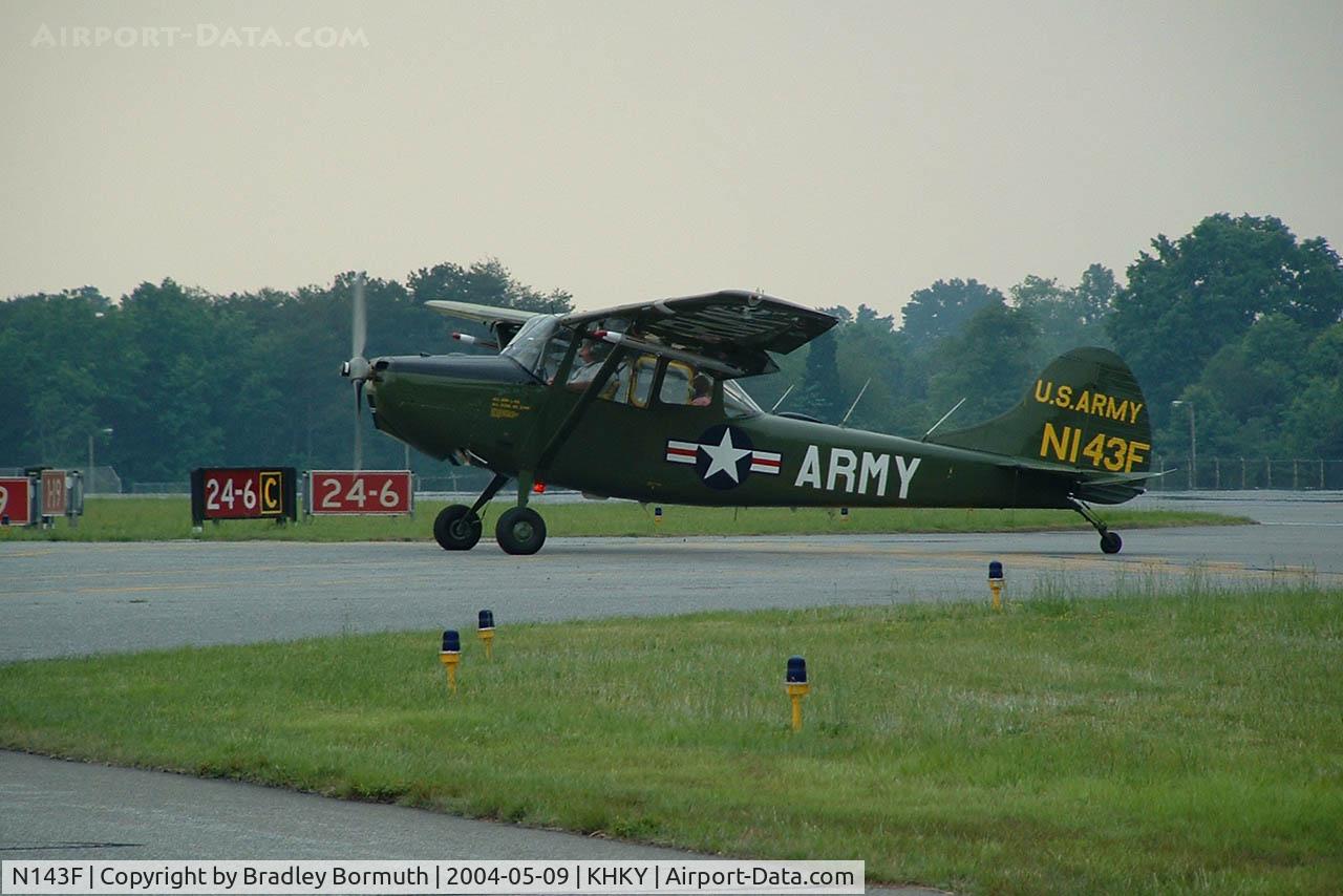 N143F, 1953 Cessna L-19E Bird Dog Bird Dog C/N 23488, A great day to take pictures.