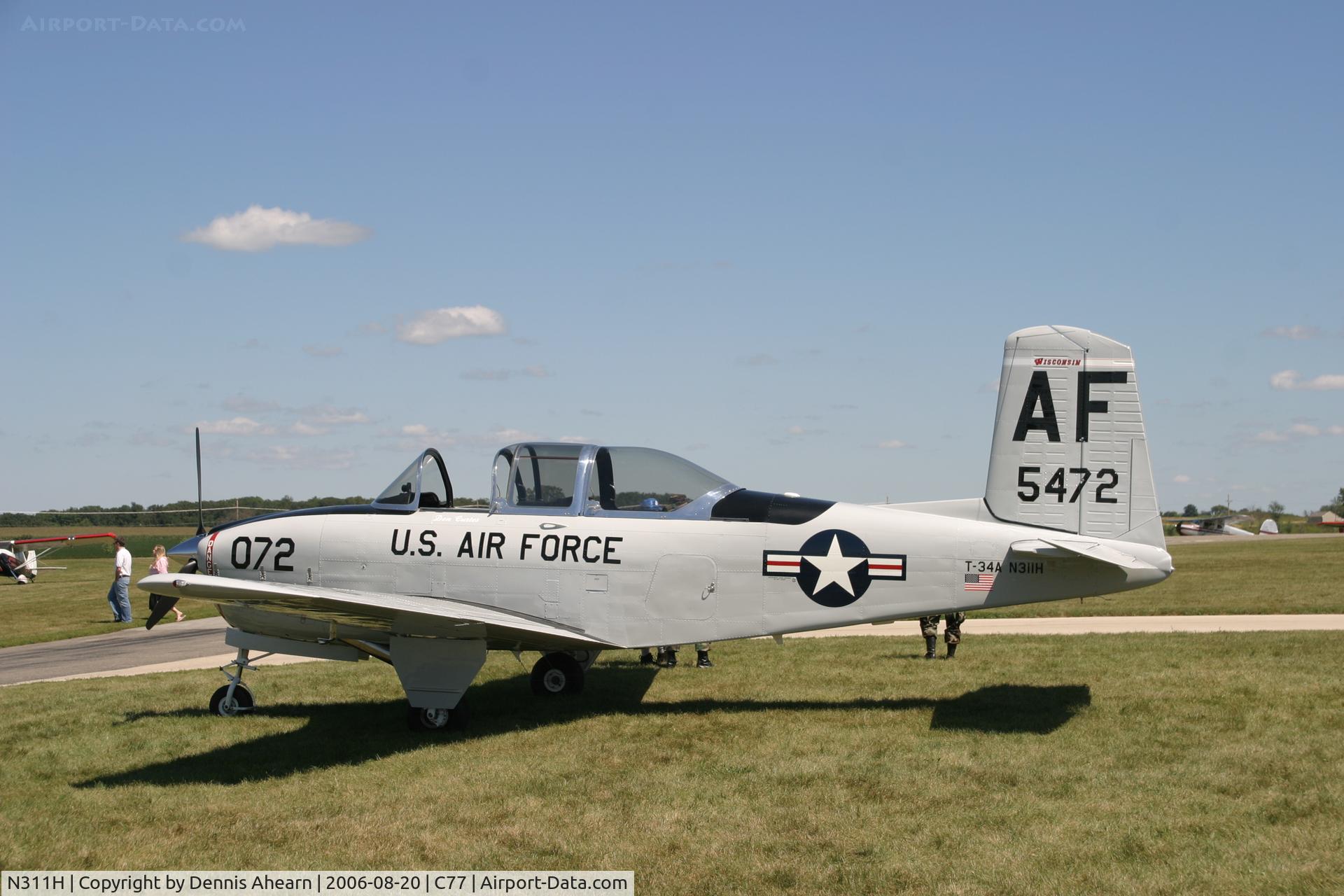 N311H, 1953 Beech T-34A (A45) Mentor Mentor C/N G-72, Poplar Grove,IL