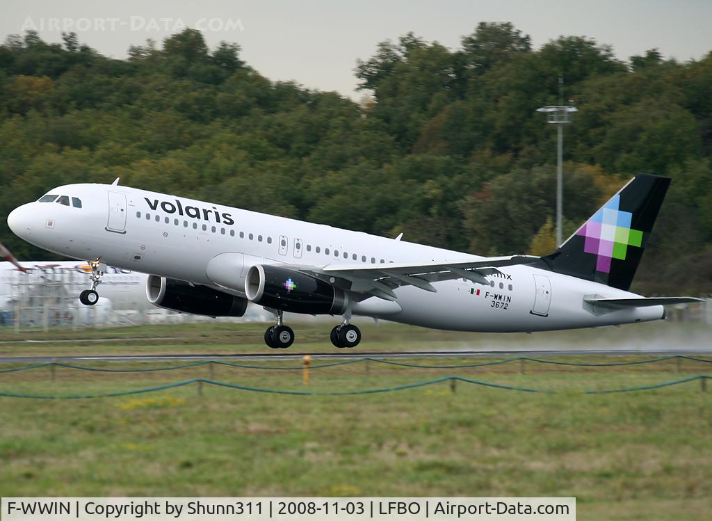 F-WWIN, 2008 Airbus A320-232 C/N 3672, C/n 3672 - To be XA-VON