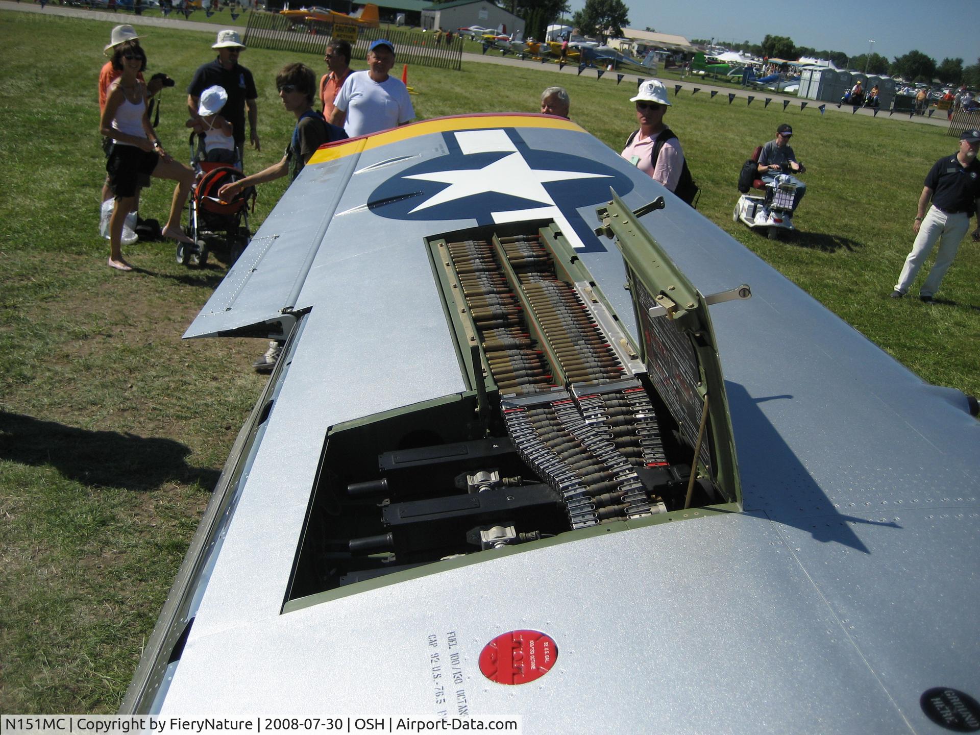 N151MC, 1968 North American F-51D Mustang Mustang C/N AF6722581, Three 50 caliber machine guns in each wing!