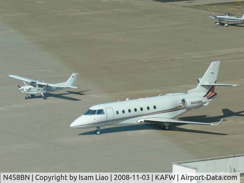 N458BN, 2002 Israel Aircraft Industries Gulfstream 200 C/N 071, I parked next to it after my first solo. Photo taken from the ctrl tower.