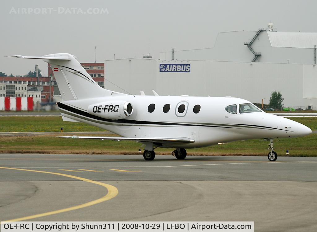 OE-FRC, 2003 Raytheon 390 Premier 1 C/N RB-57, Arriving from flight and going to the General Aviation area...