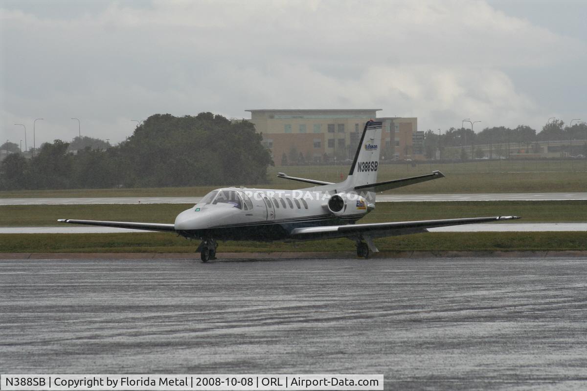 N388SB, 1981 Cessna 550 Citation II C/N 550-0245, Cessna 550 in pouring rain