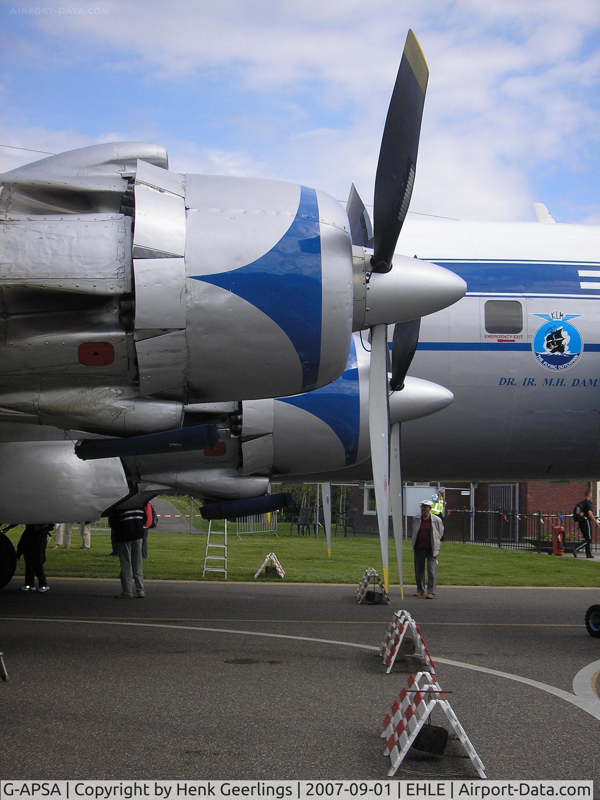 G-APSA, 1958 Douglas DC-6A C/N 45497, Giants of History Fly in , Aviodrome - Lelystad Airport