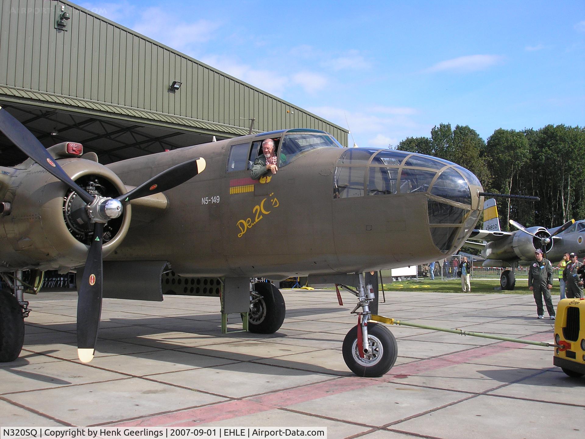 N320SQ, 1944 North American B-25N Mitchell C/N 108-32782, Giants of History Fly in , Aviodrome - Lelystad Airport