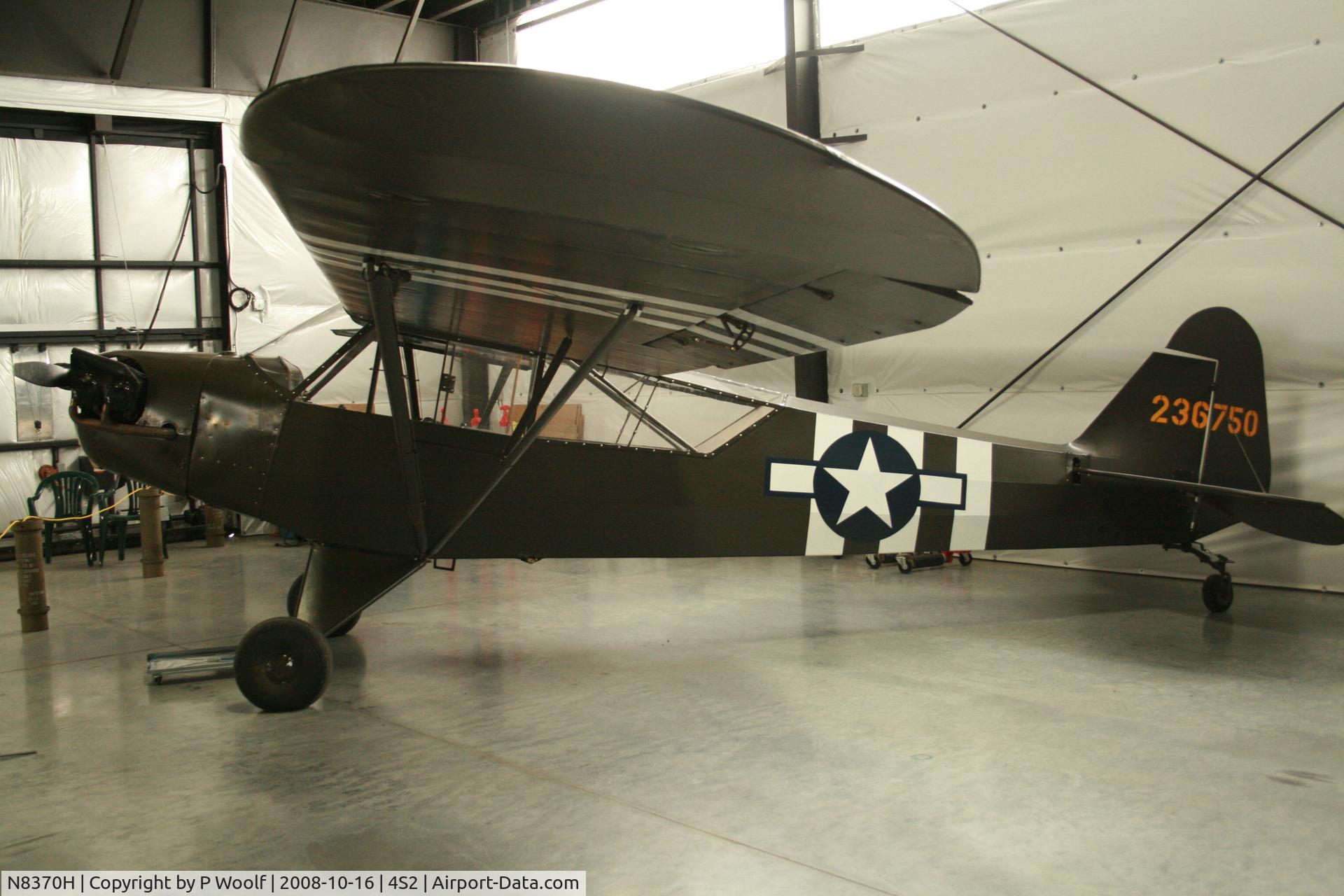 N8370H, 1942 Piper J3C-65 Cub Cub C/N 8874, WAAAM exhibit