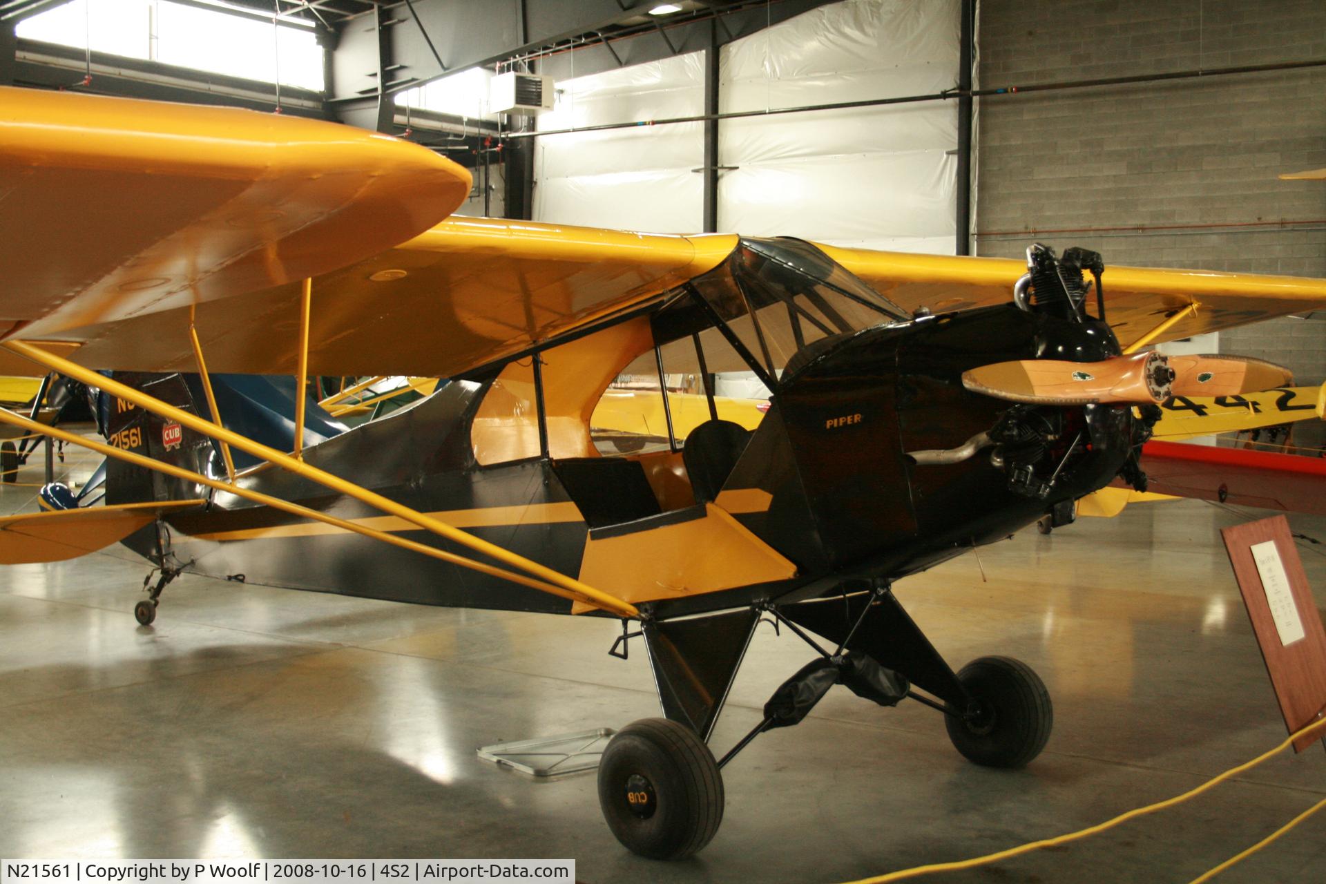 N21561, 1938 Piper J3P C/N 2474, WAAAM exhibit