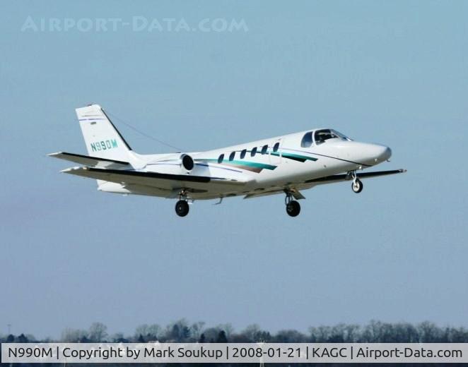 N990M, 1989 Cessna 550 C/N 5500608, N990M Leaving KAGC