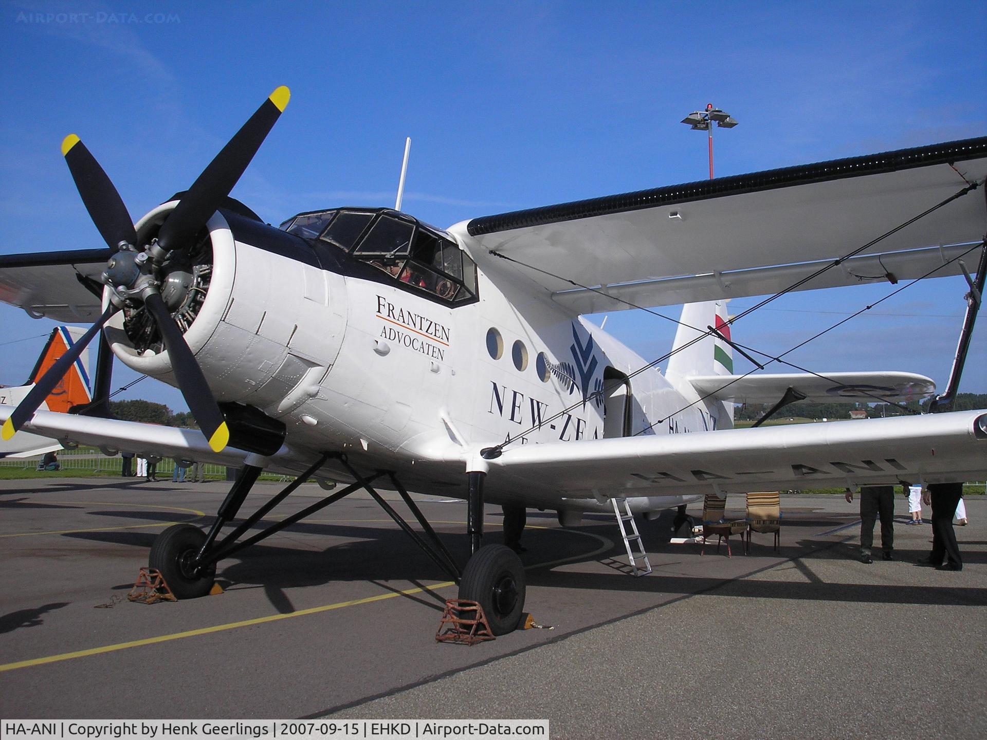 HA-ANI, 1972 Antonov An-2P C/N 1G132-55, Heldair - Maritime Airshow, Den Helder - De Kooy Airport , Sep 2007
