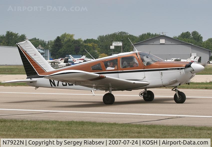 N7922N, 1969 Piper PA-28-180 C/N 28-5333, EAA AirVenture 2007