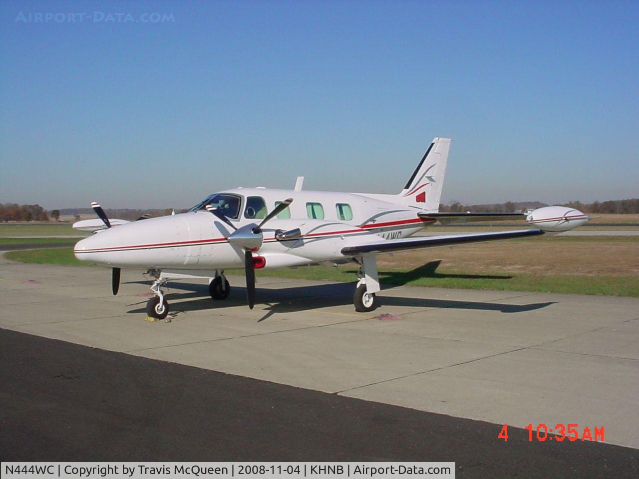 N444WC, 1981 Piper PA-31T2 Cheyenne IIXL C/N 31T-8166054, Parked on ramp in front of Terminal...