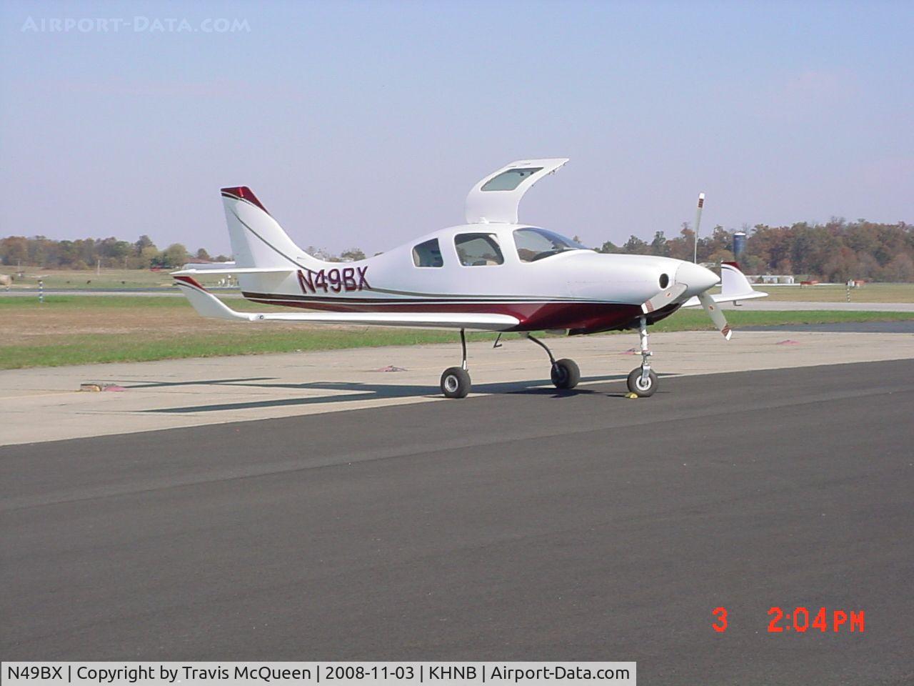 N49BX, 2005 Lancair IV-P C/N LIV-465, Parked on ramp in front of Terminal...
