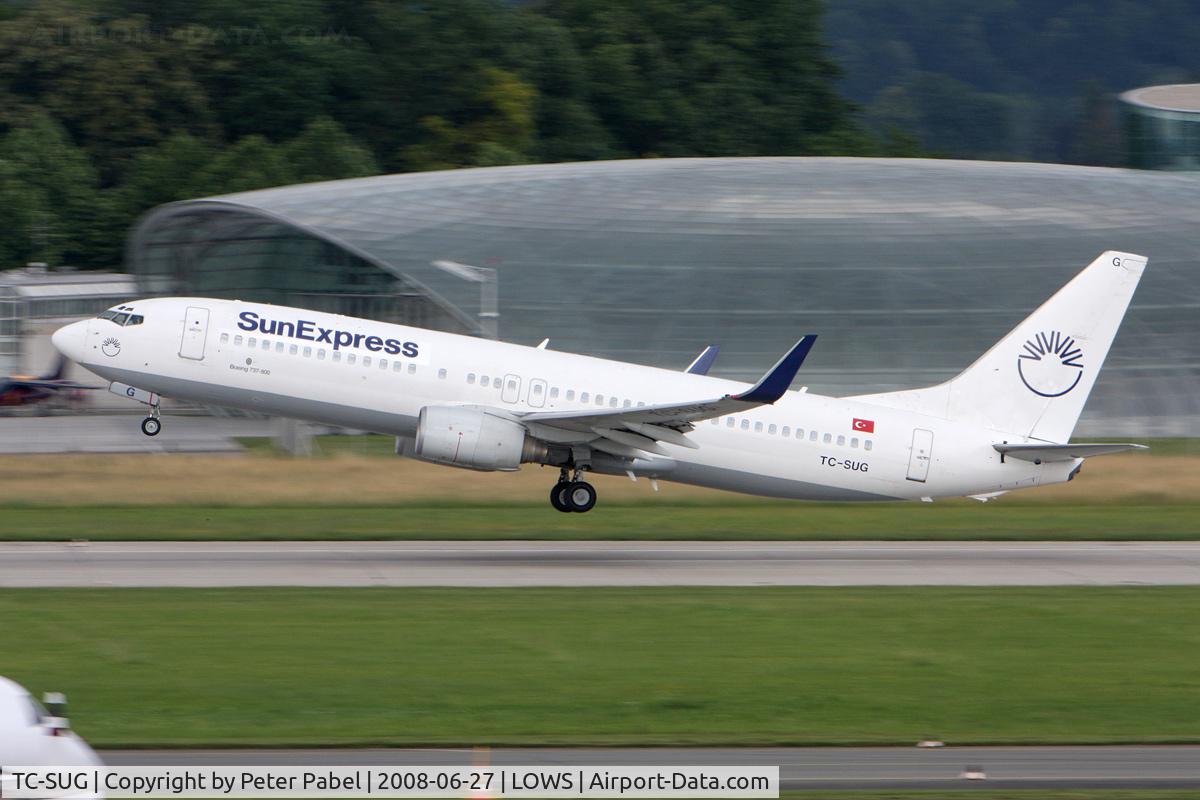 TC-SUG, 2002 Boeing 737-8CX C/N 32365, SZG panning