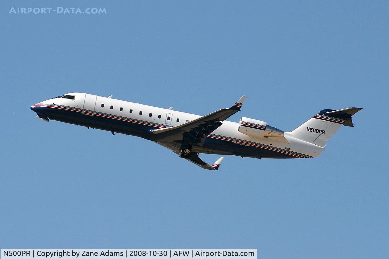 N500PR, 2003 Bombardier CRJ-100SE (CL-600-2B19) C/N 7846, At Alliance - Fort Worth - Nascar Weekend - Penske Racing