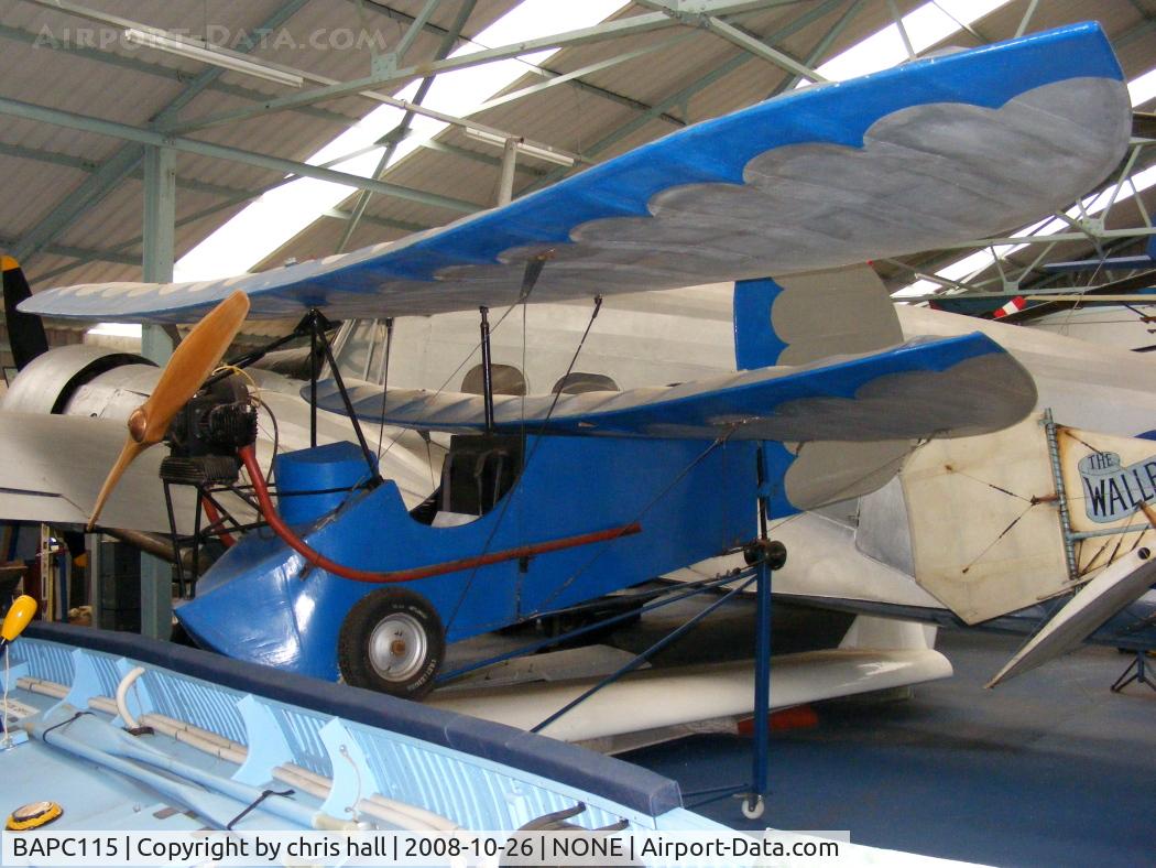 BAPC115, 1936 Mignet HM.14 Pou-du-Ciel C/N BAPC.115, Norfolk & Suffolk Aviation Museum