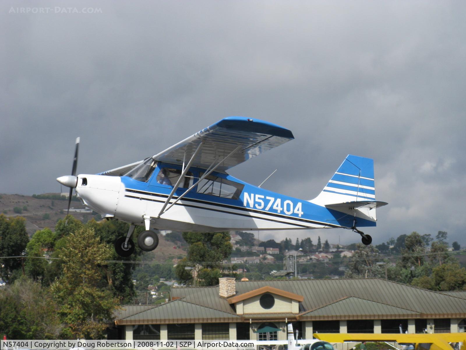 N57404, 1973 Bellanca 7ECA Citabria C/N 940-73, 1973 Bellanca 7ECA CITABRIA, Lycoming O-235 115 Hp, takeoff climb Rwy 22