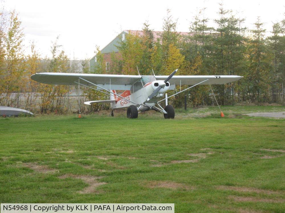 N54968, 1976 Piper PA-18-150 Super Cub C/N 18-7709026, Parked @ Chena Marina